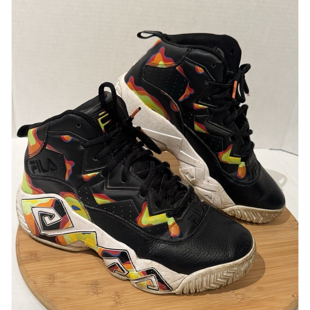 Fila Men's MB Jamal Mashburn Basketball Shoes 3BM01753-024 Black/Multi Size 7